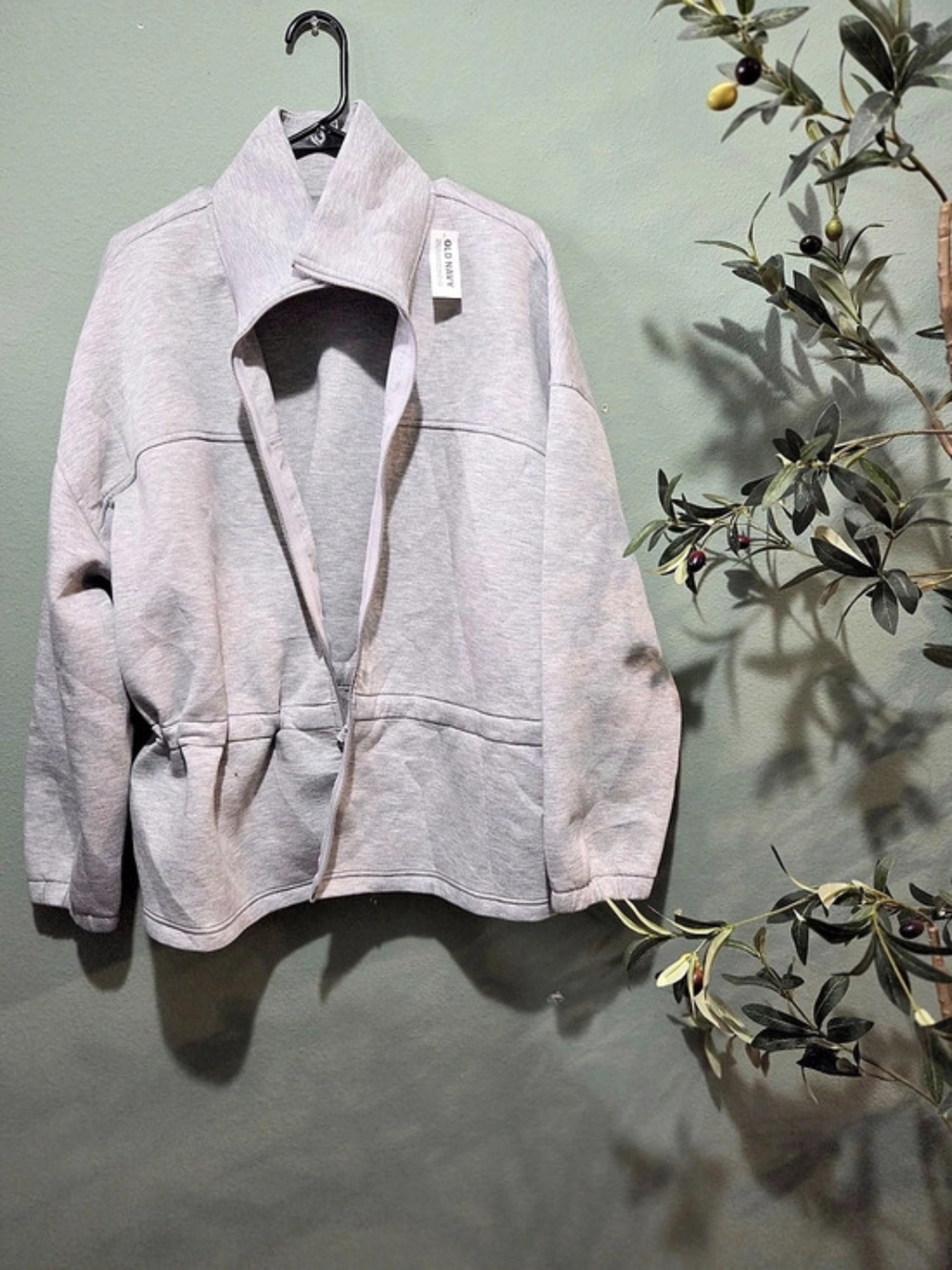 Old Navy Active fleece blazer Gray Fleece Blazer Like New Size XL